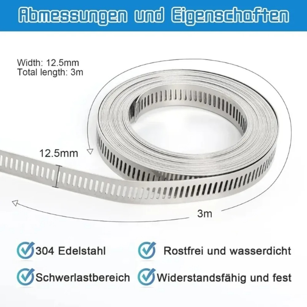 New 3/5M 304 Clamp  Stainless  - огляд і ціна Hose Clamp Assorted