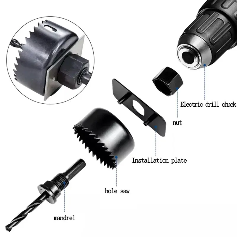 6PC 32-54mm Hole Saw Set for G - огляд і ціна Home Improvement Center