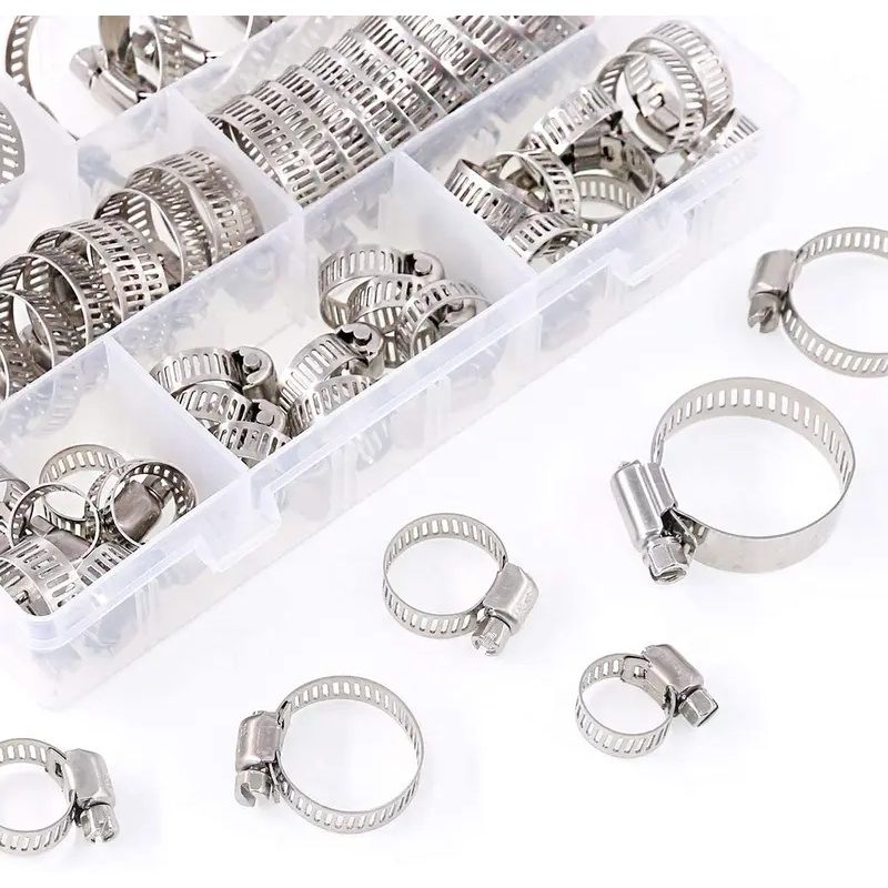 60Pcs Fuel Injection Hose Line - огляд і ціна Hose Clamp Assorted