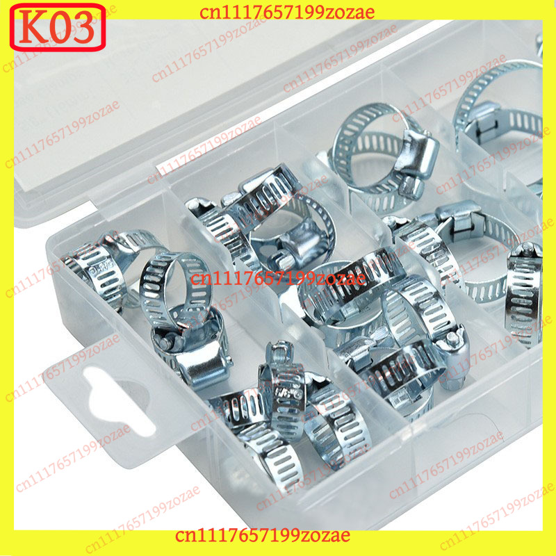 k3 34Pcs Stainless Steel Mini  - огляд і ціна Hose Clamp Assorted