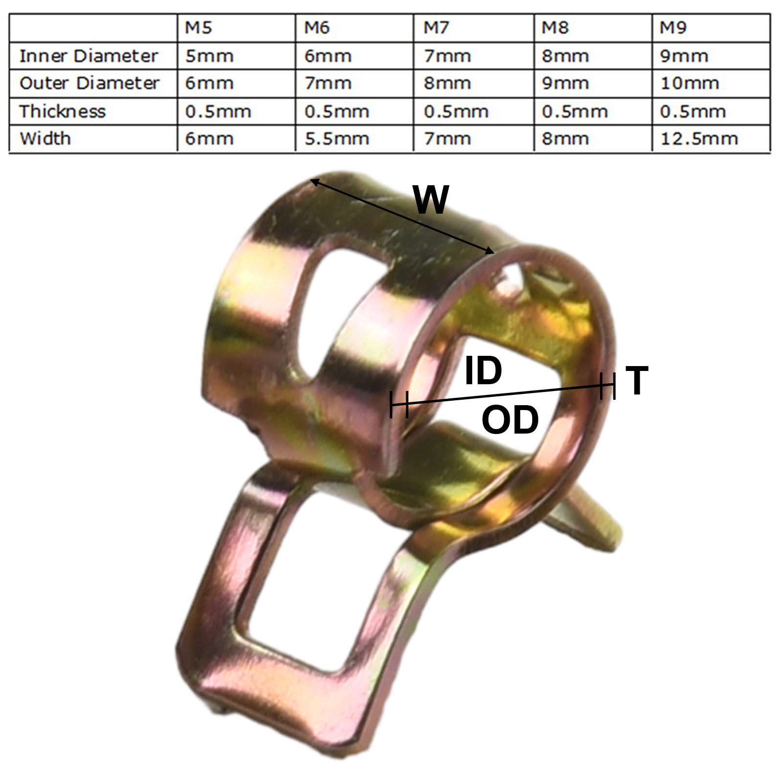 Air Tube Clamps Assortment Cli - огляд і ціна Hose Clamp Assorted