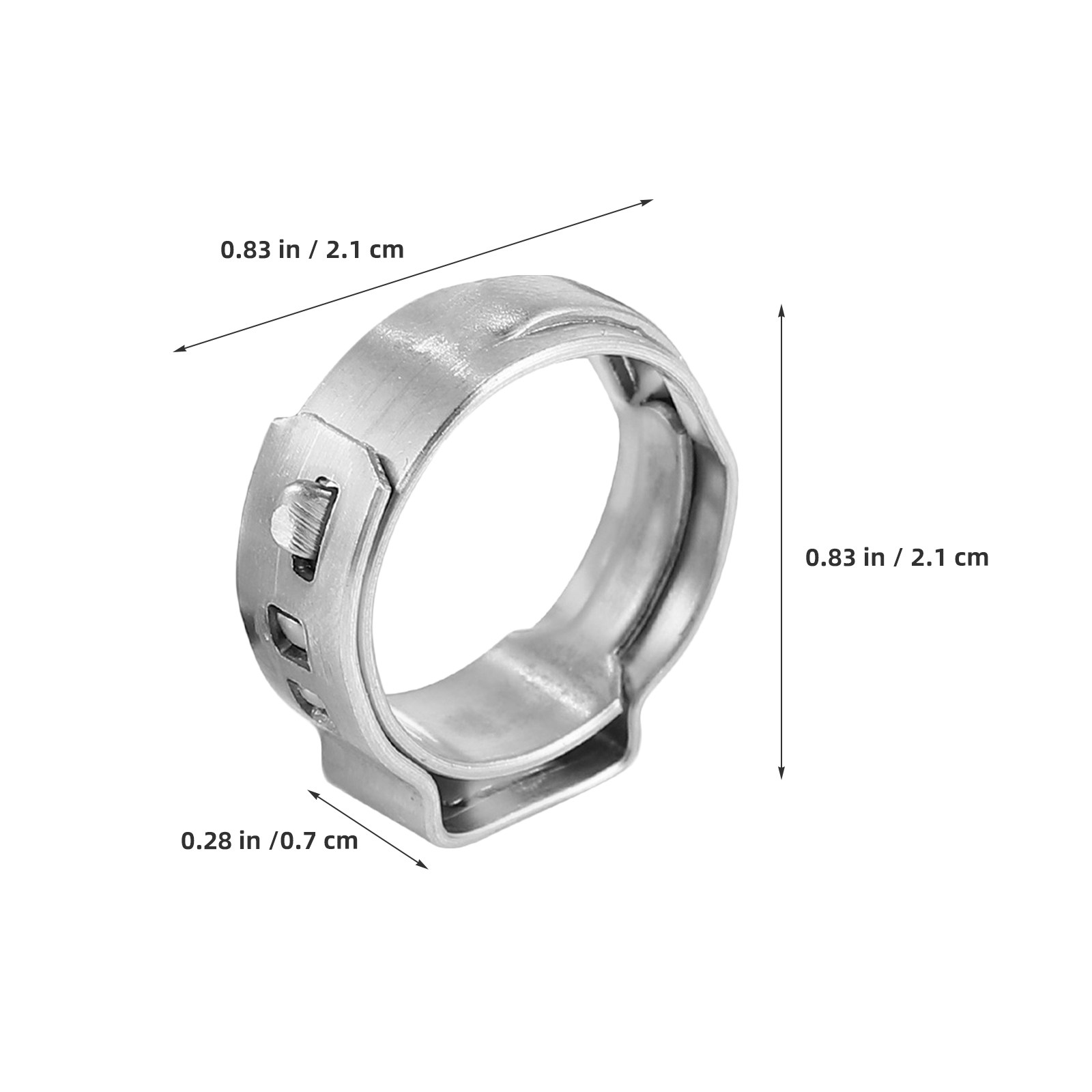 50Pcs Stainless Steel Single E - огляд і ціна Hose Clamp Assorted