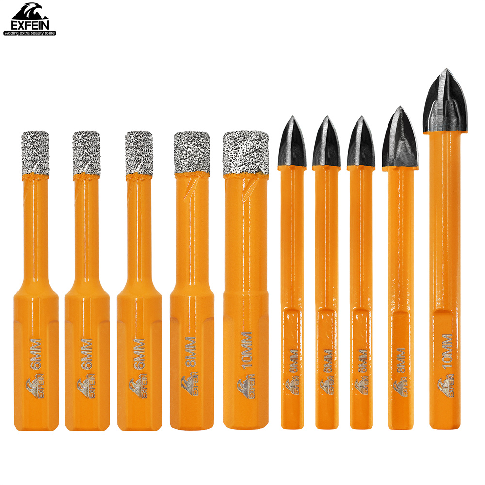 EXFEIN 10pcs Diamond Drill Bit - огляд і ціна Home Improvement Center