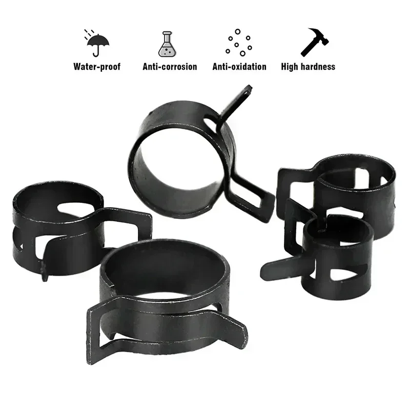 140pcs 6-22mm Black Q673B Vacu - огляд і ціна Hose Clamp Assorted