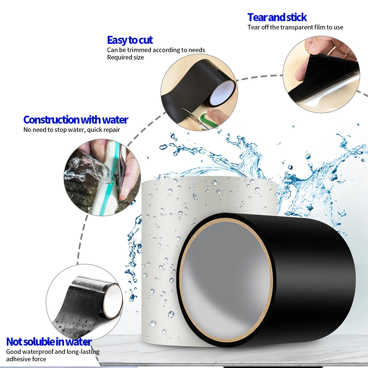 Waterproof Tape for Leak Repai - огляд і ціна Roof Sealant Patch