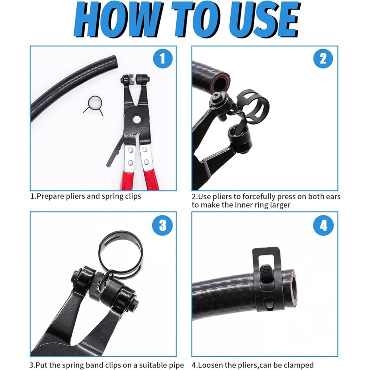 *N21R 130Pcs 6-25mm Spring Ban - огляд і ціна Hose Clamp Assorted